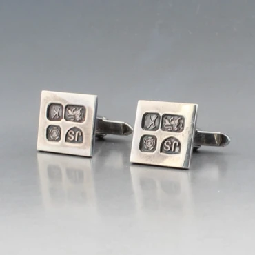 Jack Spencer Silver Cufflinks