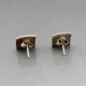 Rosemary Zeeman Green Enamel Stud Earrings