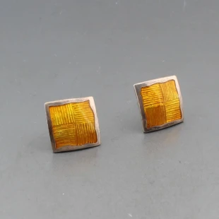 Rosemary Zeeman Yellow Stud Earrings