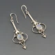 Moonstone and Silver Drop Earrings