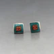 LCC Enamel Stud Earrings