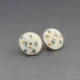 Rosemary Zeeman Round Enamel Silver Stud Earrings