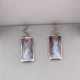 Enamel and Silver LCC Drop Earrings