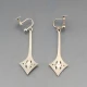 Ola Gorie Celtic Silver Drop Earrings