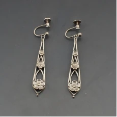 Ola Gorie Silver Drop Earrings