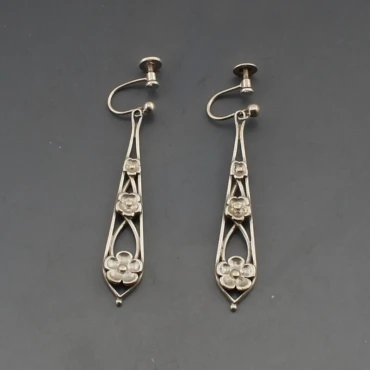 Ola Gorie Silver Drop Earrings