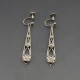 Ola Gorie Silver Drop Earrings