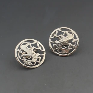 Shetland Silvercraft Maeshow Dragon Earrings