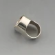 Designer Modernist Silver Ring