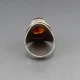 Herman Siersbol Amber and Silver Ring