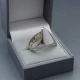 Vintage Modernist Silver Ring Size Q