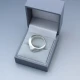 Silver Modernist Ring Size O