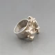 Peter Guy Watson Silver Modernist Ring