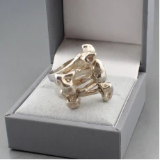 Peter Guy Watson Silver Modernist Ring