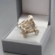 Peter Guy Watson Silver Modernist Ring