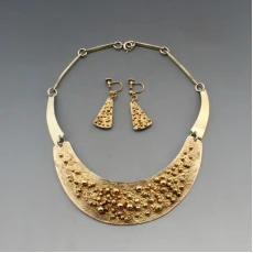 Graham Watling Gold Vermeil Modernist Necklace