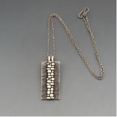 Modernist 835 Silver Pendant