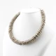 Jane Watling Silver  Scrunchie Necklace