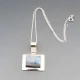 Chunky Moonstone Pendant Necklace 