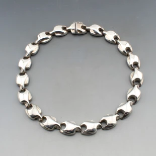 Designer Silver Link Necklace