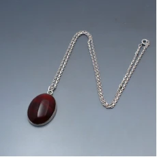 Tony Bestwick Carnelian and Silver Pendant