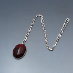 Tony Bestwick Carnelian and Silver Pendant