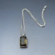 Rutilated Quartz and Sterling Silver Pendant