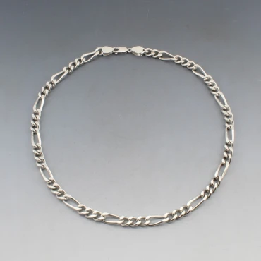 Vintage Silver Chain Necklace - 17 Inches