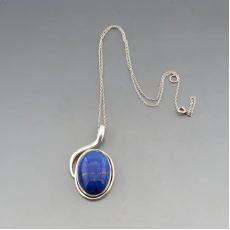 Lapis Lazuli and Silver Pendant