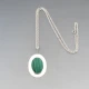 Eva Toney Toledo Navaho Silver and Malachite Pendant