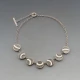 Designer Silver Discs Necklace
