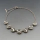 Designer Silver Discs Necklace