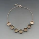 Designer Silver Discs Necklace