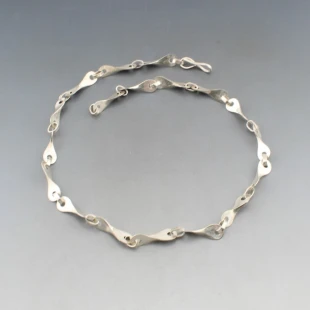 Silver Link Chain Necklace 19 Inches
