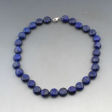 Lapis Lazuli Bead Necklace 17 Inches