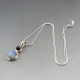 Moonstone and Silver Pendant