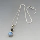 Moonstone and Silver Pendant