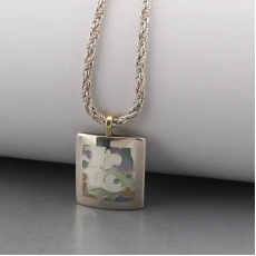 Rosemary Zeeman Enamel Silver Pendant