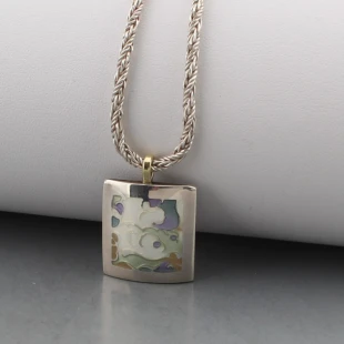 Rosemary Zeeman Enamel Silver Pendant