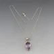 Amethyst and Sterling Silver Pendant