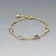 Amethyst and Gold Bracelet