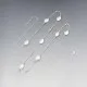 Long Sterling Silver Pebbles Station Necklace