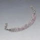 Amethyst Beads Silver Bracelet