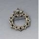 Crystal Wreath Flower Brooch