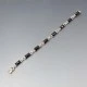 Art Deco Onyx Silver Bracelet