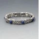  Garzi Lapis and Silver Bracelet