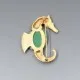 Sea Horse Costume Brooch