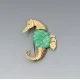 Sea Horse Costume Brooch
