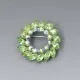 KEYES Canada Green Crystal Brooch