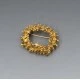 Designer Modernist Gold Vermeil Brooch